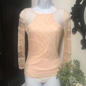 Guess Mesh Lace Blouse